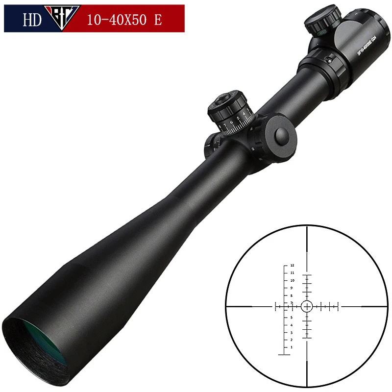 Фото Прицел дальнего действия Bestsight 10-40x50, оптический прицел с боковым колесом, прицел для охотничьей винтовки №1