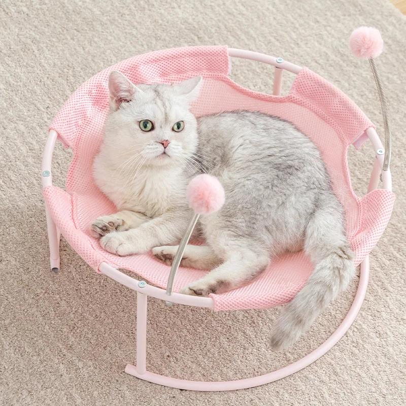 

Cat hammock funny lounge chair cat nest cat bed summer mesh mat four seasons warm rocking cat pet supplies