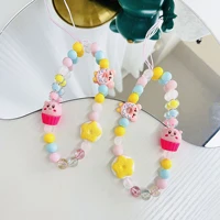 2022 trendy mobile phone chain women cute cartoon doll phone case pendant bracelet anti lost lanyard phone jewelry gift for girl