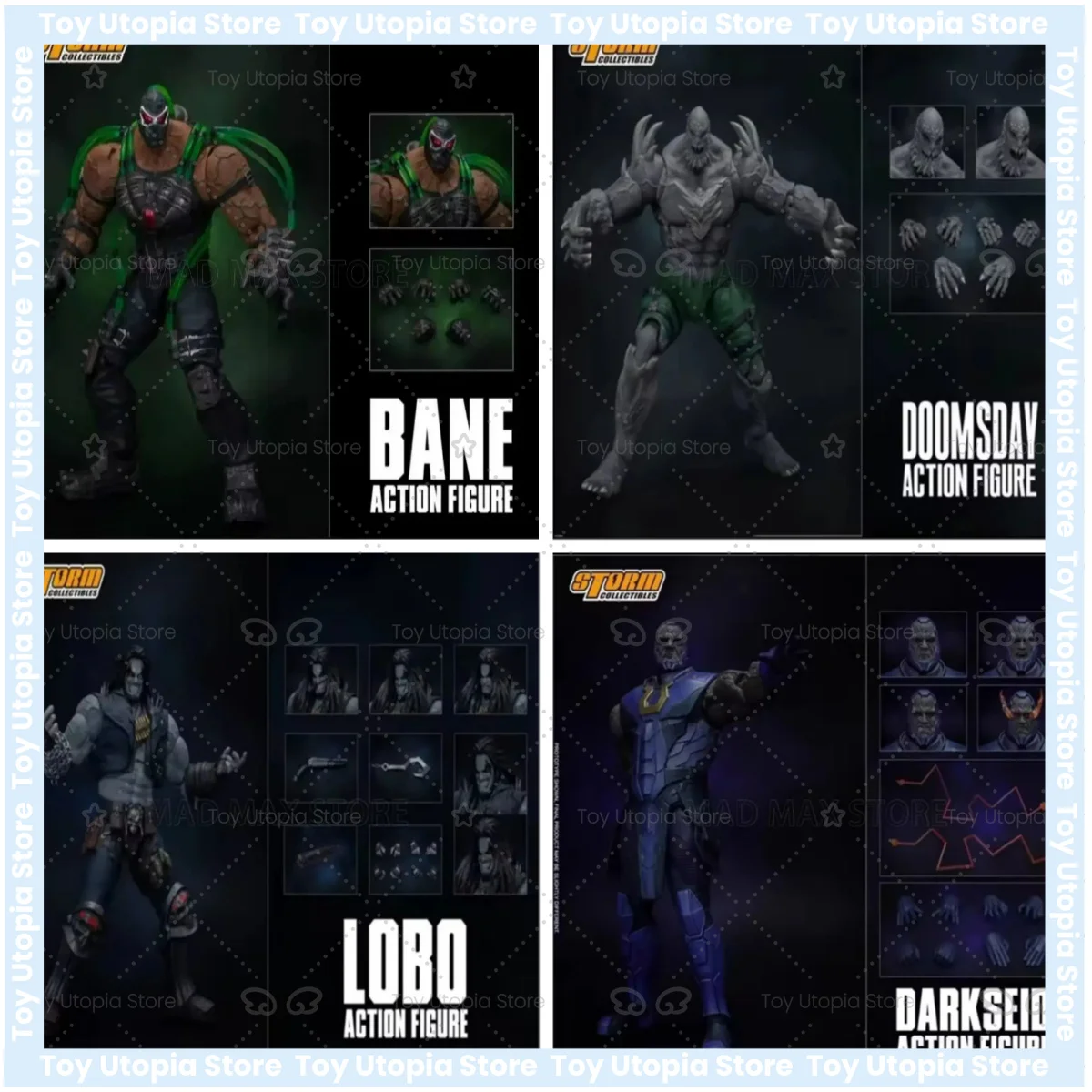 Фото Фигурки Justice League от Storm Toys: DOOMSDAY, DARKSEID, BANE, LOBO, ARES, масштаб 1/12, коллекционная модель, в наличии №1