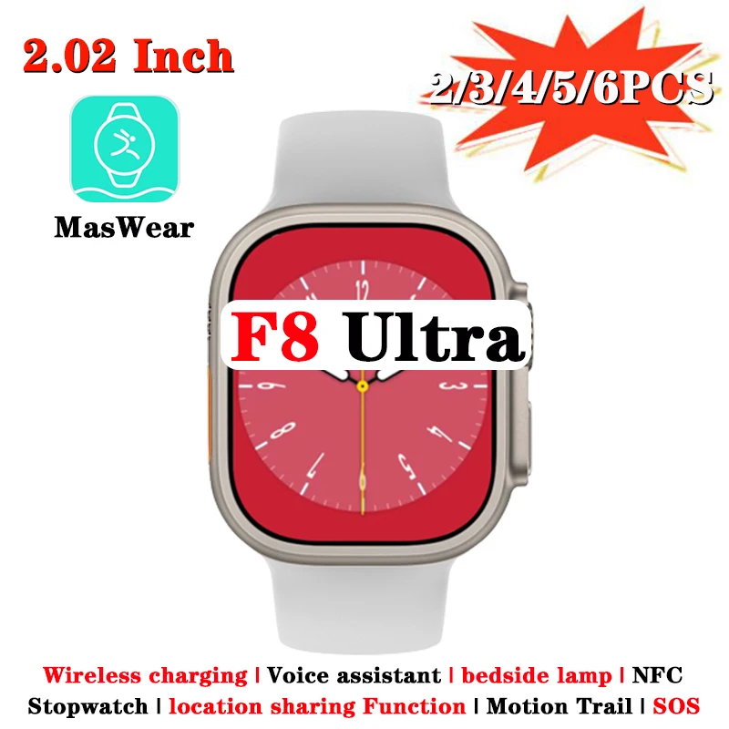 

NEW Smart Watch F8 Ultra Series 8 Bluetooth Call Smartwatch Temperature Measuring Health Monitoring Men Women Fitness Bracelet