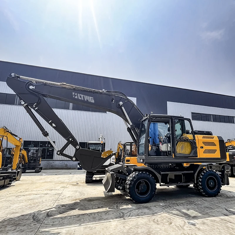 Гусеничный Экскаватор земляного движения Hinery LTMG 13 5 15 21 тонны колесные