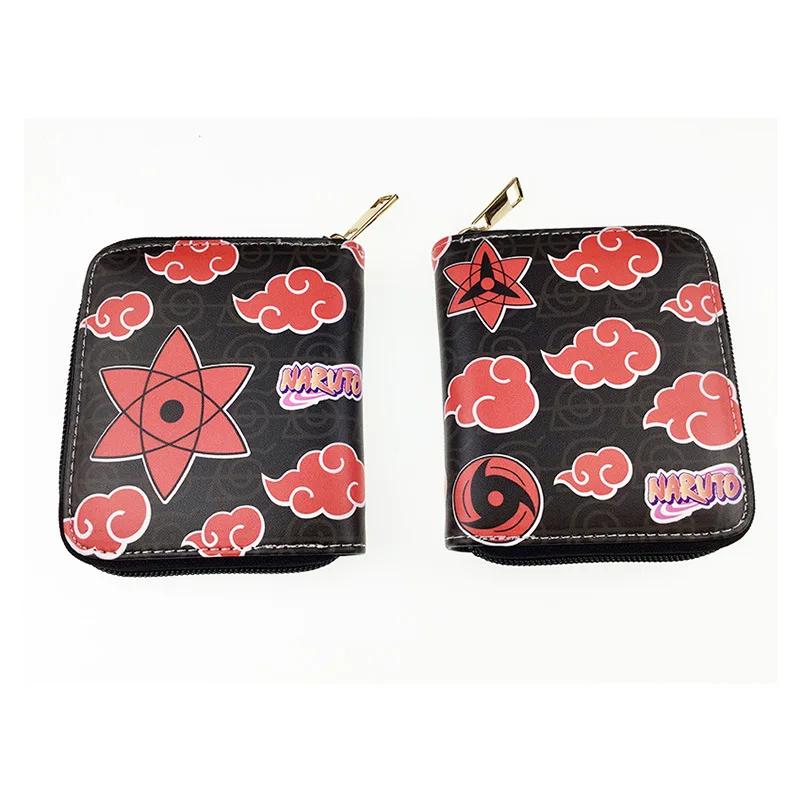 

Animation Surrounding Naruto Short Zipper Pu Wallet Seven Dragon Ball Fire Shadow Red Cloud Card Bag Zero Wallet Wallet Men