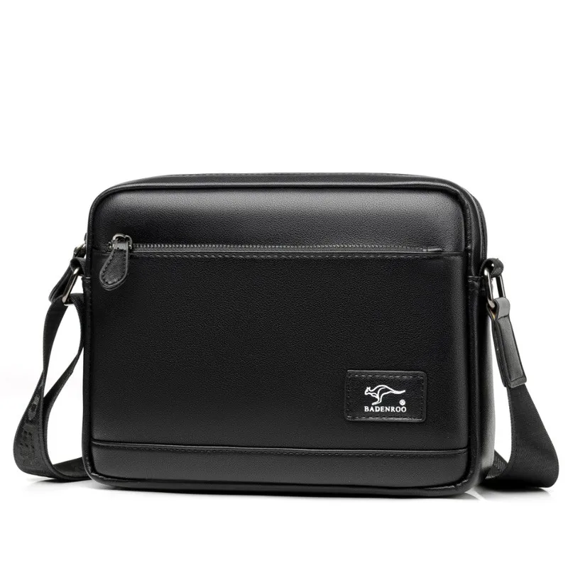 Брендовая мужская сумка через плечо с несколькими карманами на молнии