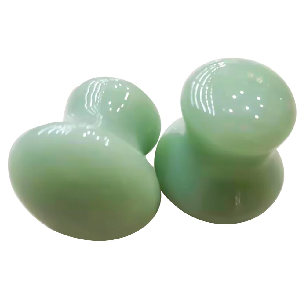 

Stone Scraping Guasha Jade Mushroom Facial Board Massaging Crystal Tool Stones Face Beauty Spa Shaped Sha Gua Shape Skin Green