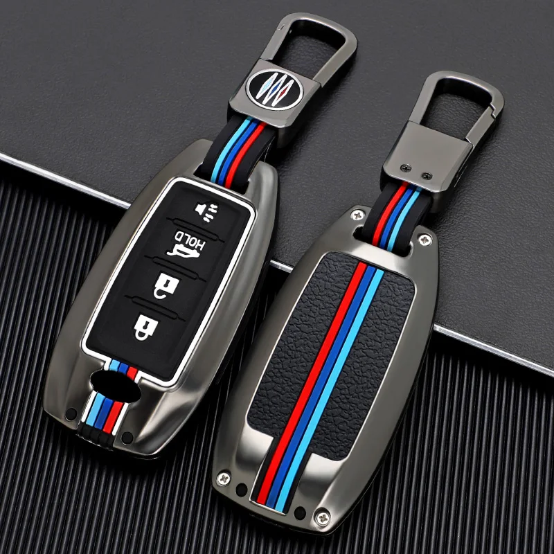 

Car Key Case Cover Key Bag For Infiniti QX50 QX60 Q70L 2020 Accessories Smart Remout Key Protect Shell Car-Styling Keychain Car