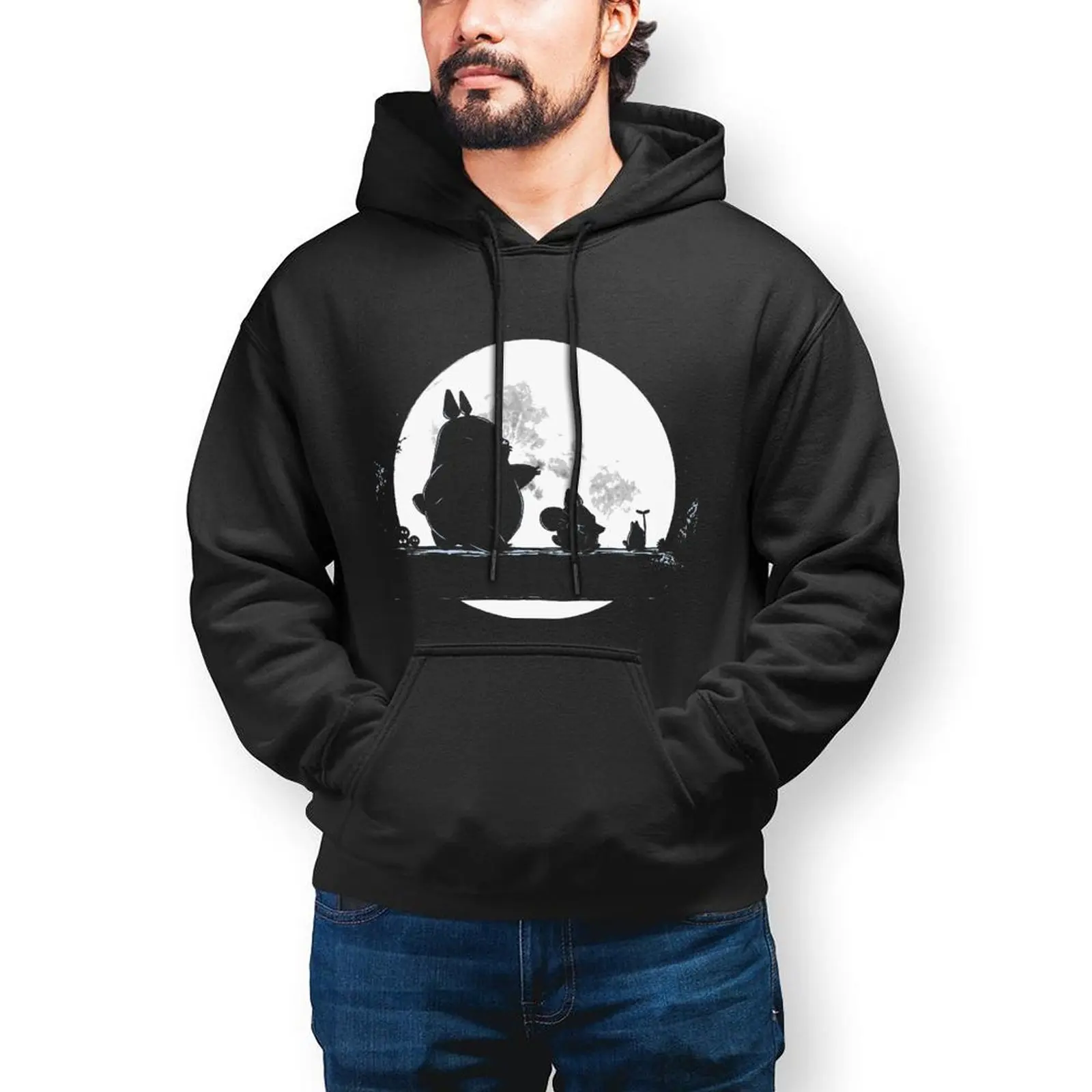 

Totoro женские уличные толстовки зимние худи Hakuna Totoro винтажный пуловер Толстовка мужские повседневные хлопковые свитшоты с графическим принтом