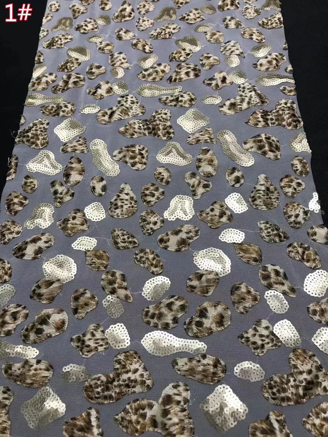 

Новинка, тяжелая Европейская сетчатая вышивка с блестками, роскошное модное свадебное платье-труба с Африканским кружевом и бусинами, серия с леопардовым принтом