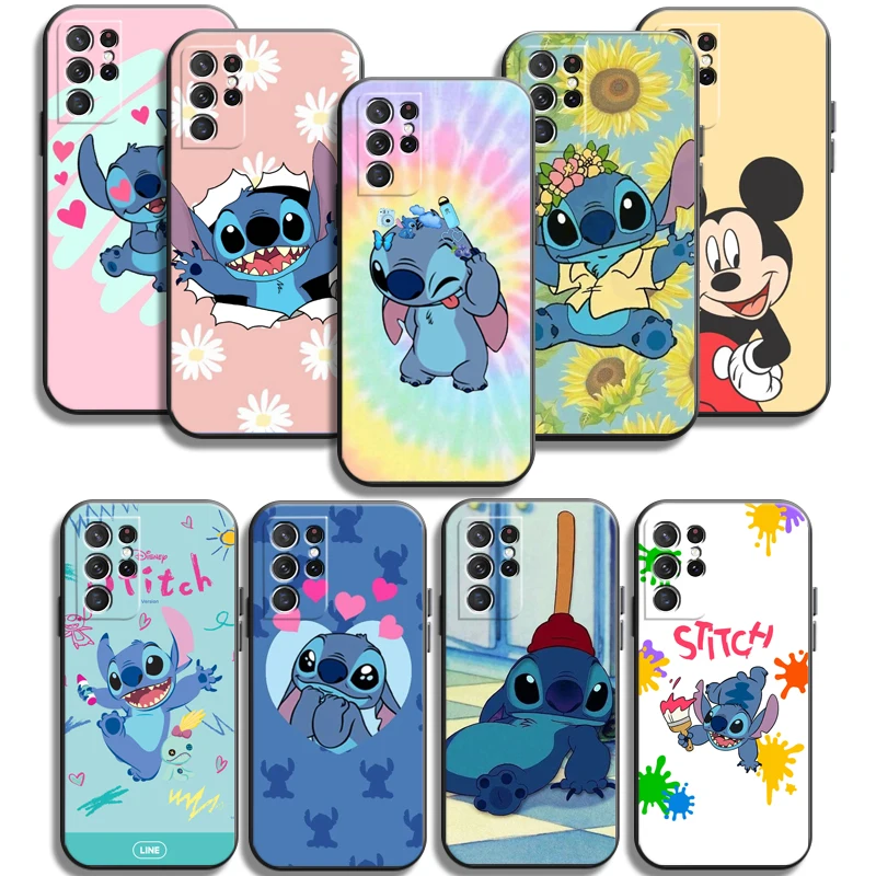

Disney Stitch MIQI Phone Cases For Samsung Galaxy A31 A32 A51 A71 A52 A72 4G 5G A11 A21S A20 A22 4G Carcasa Soft TPU Coque