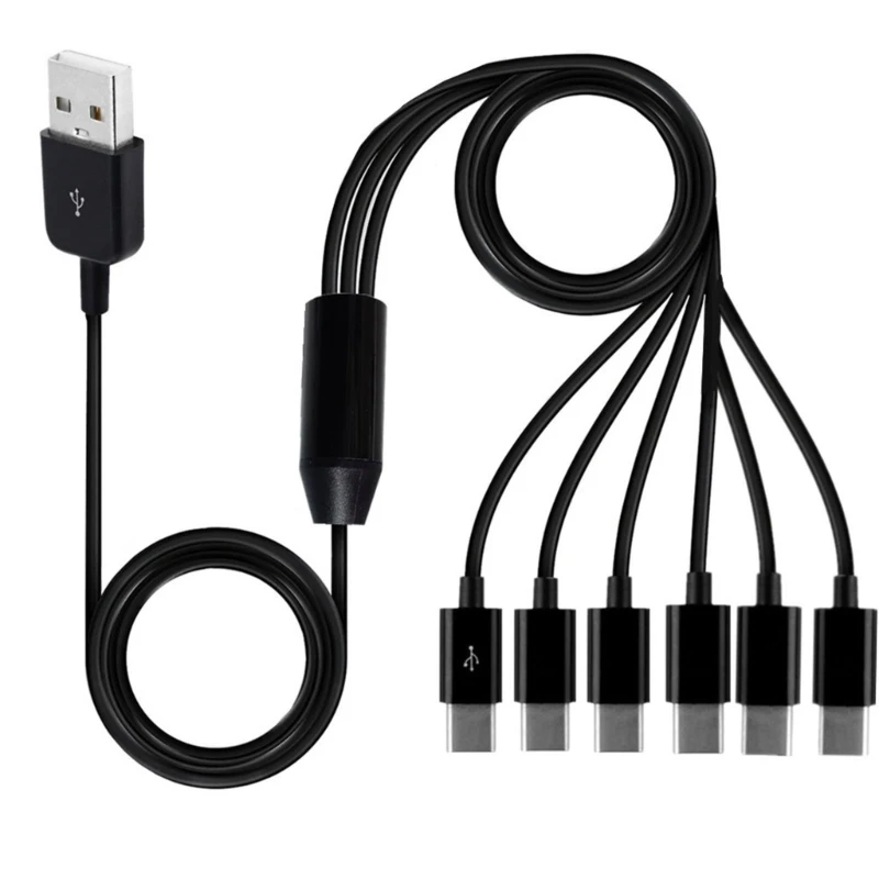 Кабель UsbC-UsbA шнур синхронизации USB Type C для быстрой зарядки 6 портов