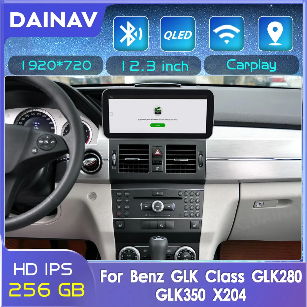 

Android 11 128GB car multimedia player GPS For Mercedes Benz GLK Class GLK280 GLK350 X204 2008-2015 radio stereo