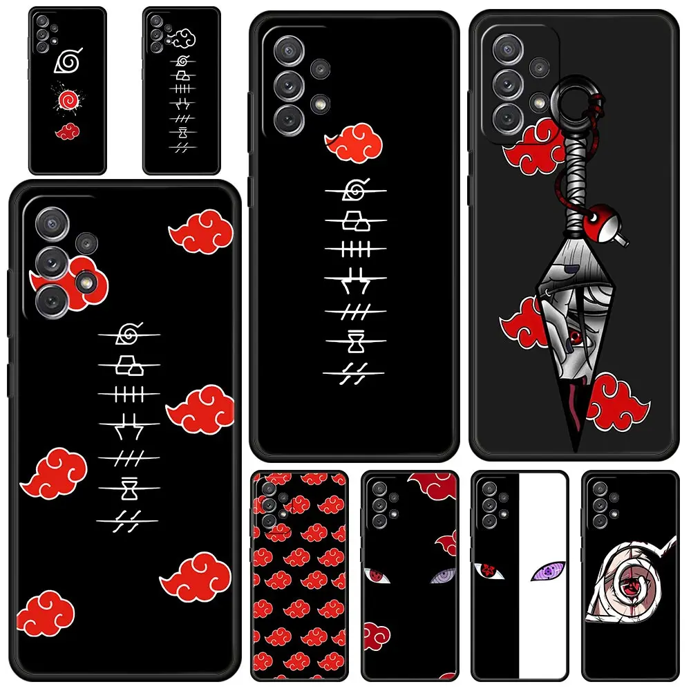 

Naruto Akatsuki Anime Logo For Samsung Galaxy A51 A71 A41 A31 A21S A11 A01 A03S A12 A32 A52 A13 5G M31 M22 A72 Cover Phone Case