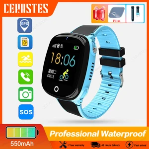 New 2022 Smart Watch Kids GPS HW11 IP67 Waterproof Smartwatch Pedometer  Children SOS Call 2G Kids S
