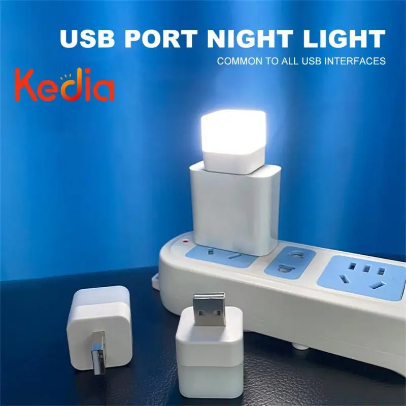 

5pcs USB Plug Lamp Mini LED Night Light USB Charging Eye Protection Book Lights Small Decor Lamp Reading Light For Power Bank PC