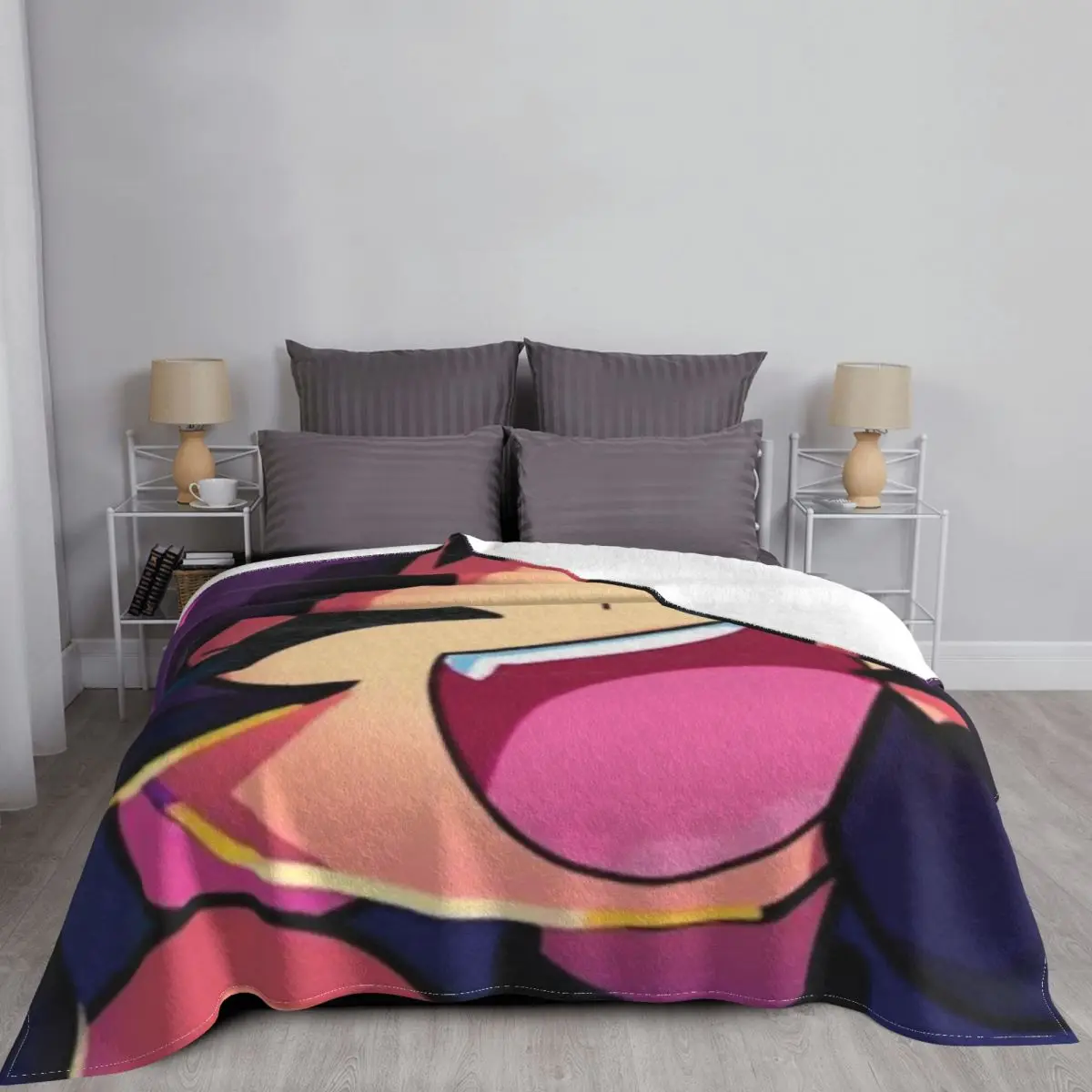 Ультрамягкие бархатные одеяла для лица с принтом