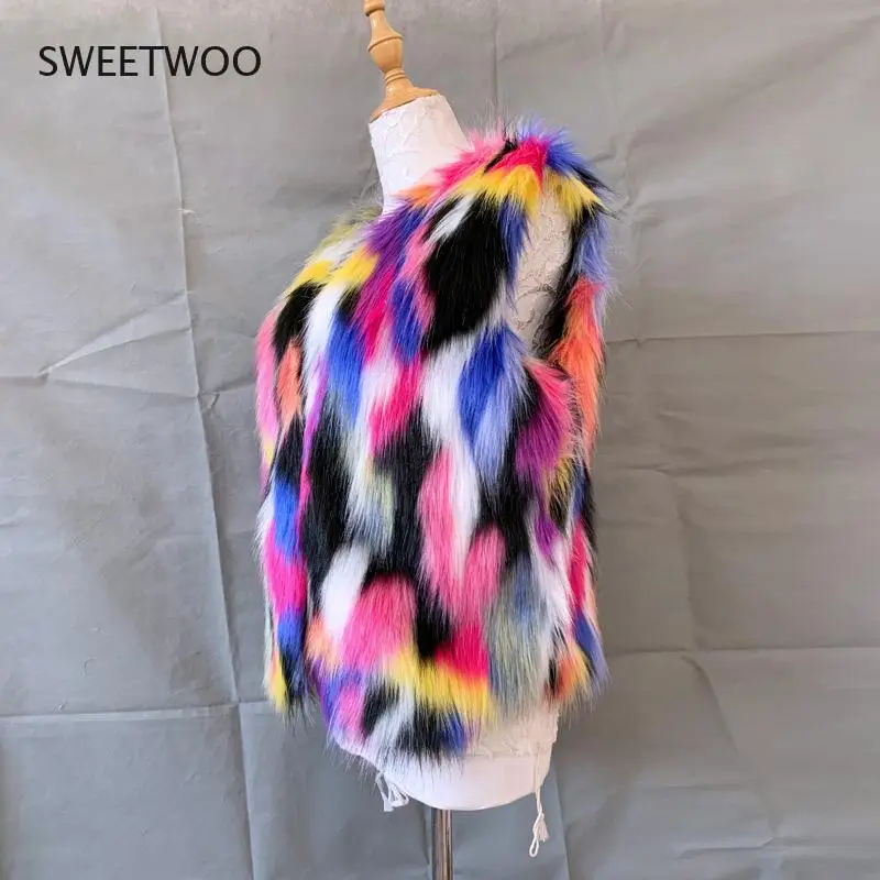 Зимний жилет с рисунком из лисьего меха женский модный уличный стиль - купить по