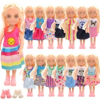 12 piece fashion shoes clothes for chelsea dolls 16 cm dress cute dollhouse accessories kids toys for girl diy dressing game