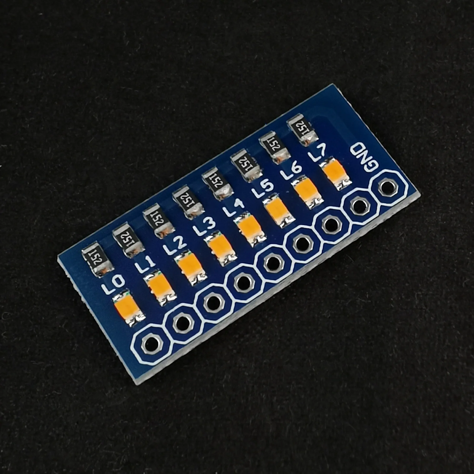 Индикатор тестовой лампы с 8-битным портом