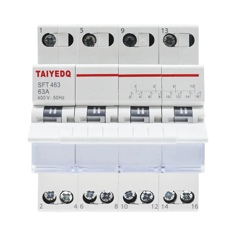 4P MTS ручной двойной переключатель питания 40A 60A автоматический выключатель