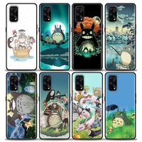 cute studio ghibli totoro miyazaki anime phone case for oppo realme 8i 8 9 7 6 pro 9i 7i 5i 6i xt 5g cases cover realme 8pro 8i