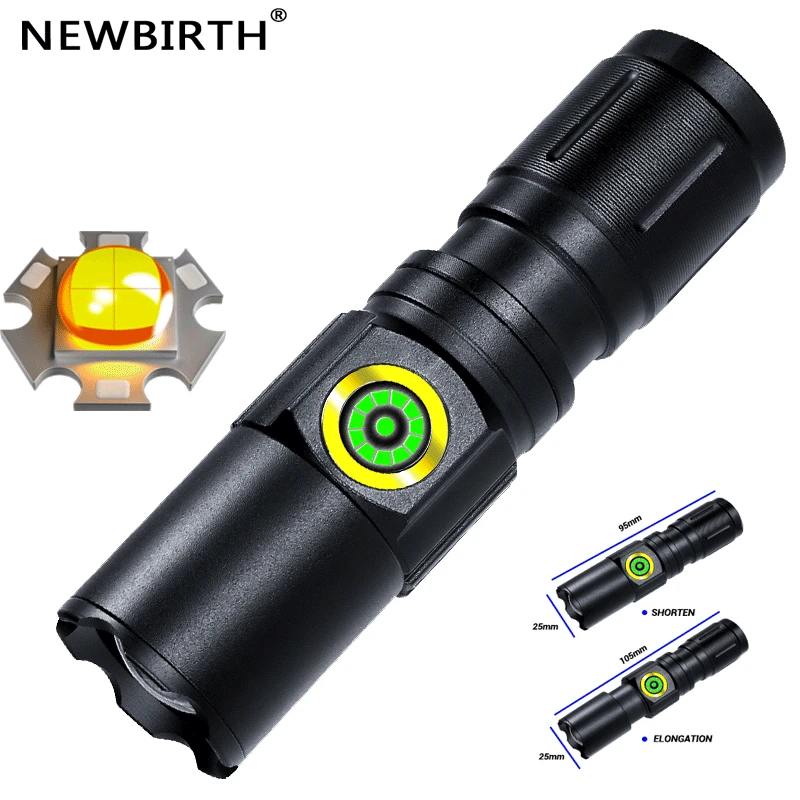 

Портативный зум-фонарик с бликовым покрытием, аккумуляторный фонарь 16340, фонарь для съемки на улице, кемпинга, поиска и спасения, фонарь для ...