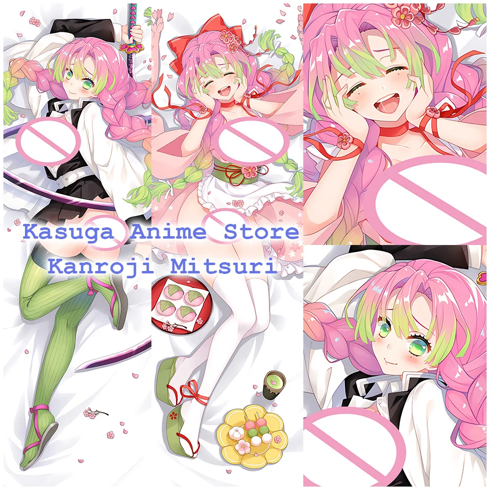 

Anime Demon Slayer Dakimakura Kanroji Mitsuri Body Pillow Cover Kawaii Double-sided Printed Otaku Pillowcase Decor Pillow Case