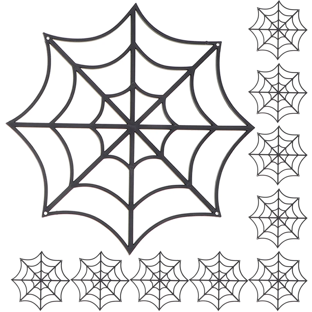 

Cobweb Decoration Haunted House Halloween Hanging Props Plastic Spider Ornaments