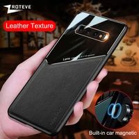 s10 case zroteve pu leather pc car magnetic cover for samsung galaxy s10 plus s20 note 20 10 s21 fe s22 ultra note20 phone cases