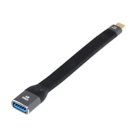 usb3 0 type a female for laptop phone otg flat slim fpc data cable usb 3 1 type c male host