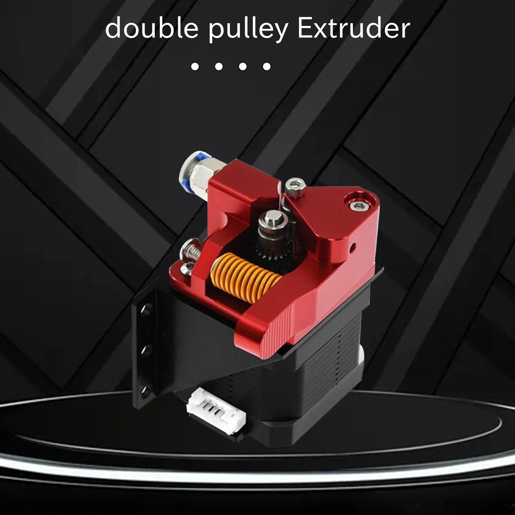 

Cr10 Pro Aluminum Upgrade Dual Gear Extruder Kit for Cr10S Pro Reprap Prusa I3 1.75Mm Drive Feed Double Pulley Extruder