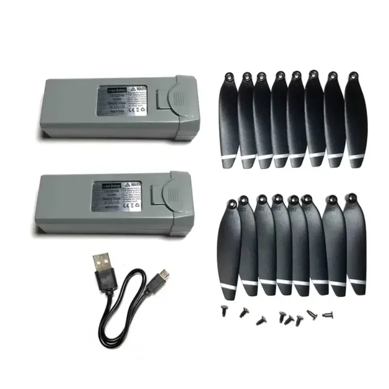 Литиевый Аккумулятор 7 4 В 2200 мА/ч 2 шт. пропеллер с лопастями зарядка через USB набор