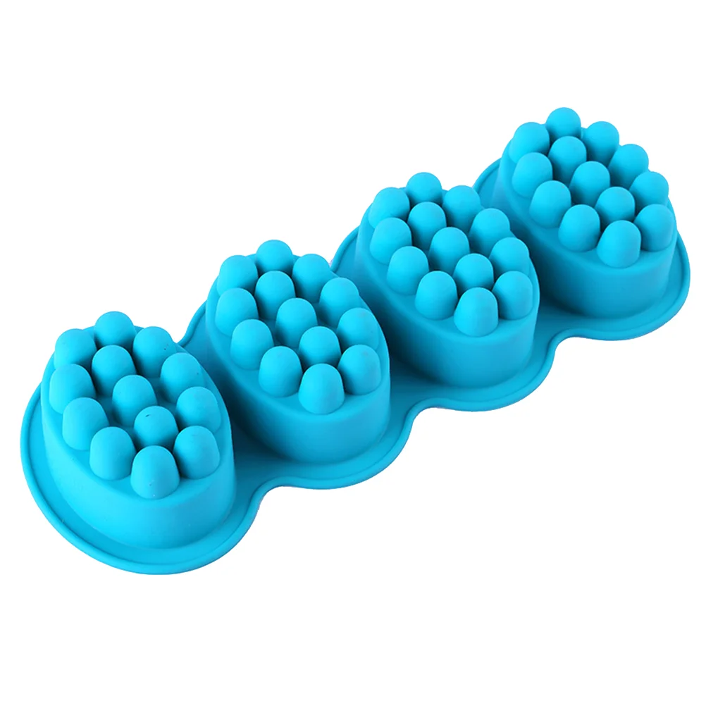 

Brush Mold 4-Cavity Silicone Cake Baking Mold for Soap Making Baking Use