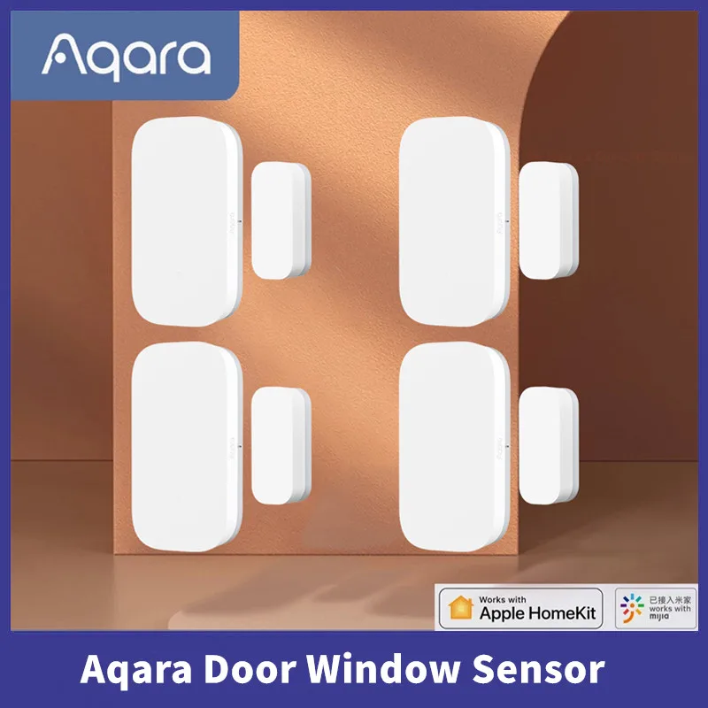Aqara-Sensor E1 Zigbee para puerta y ventana, Control remoto por aplicación, MCCGQ14LM/11, para el hogar inteligente, funciona con la aplicación Xiaomi Mijia, Apple HomeKit