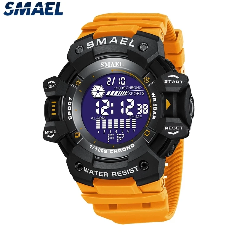 

SMAEL Digital Men Military Watch 50m Waterproof Wristwatch LED Quartz Clock Sport Watch Male Watches Men Relogios Masculino