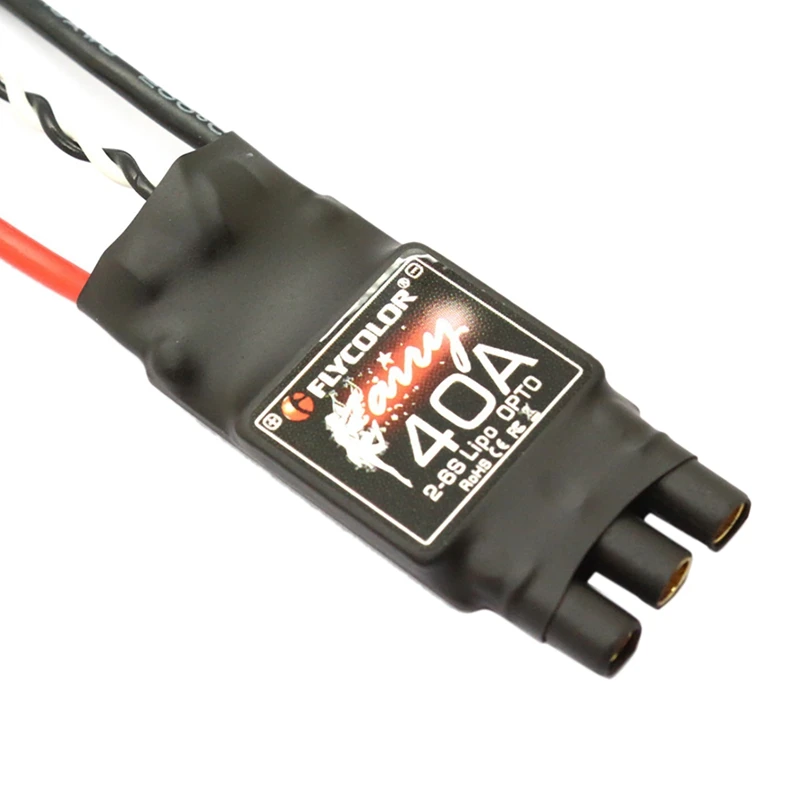 

FLYCOLOR 40A Brushless ESC 2-6S With OPTO BEC For RC F450 Wait Airplane Durable Quadcopter Helicopt Rotorer Range