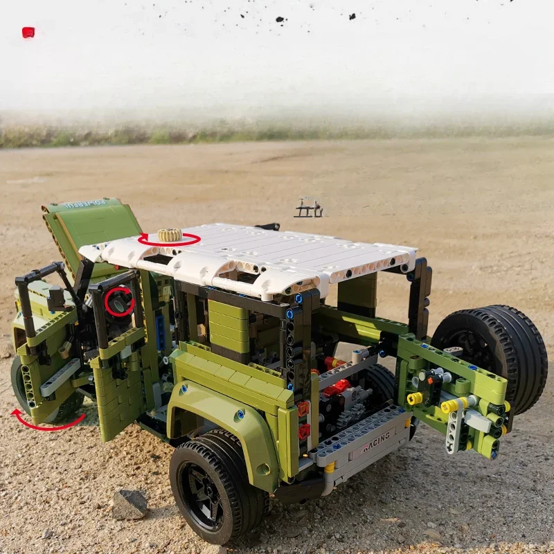 Для Mould King 13175 Land Rover Defender Technology механический внедорожник для взрослых детская