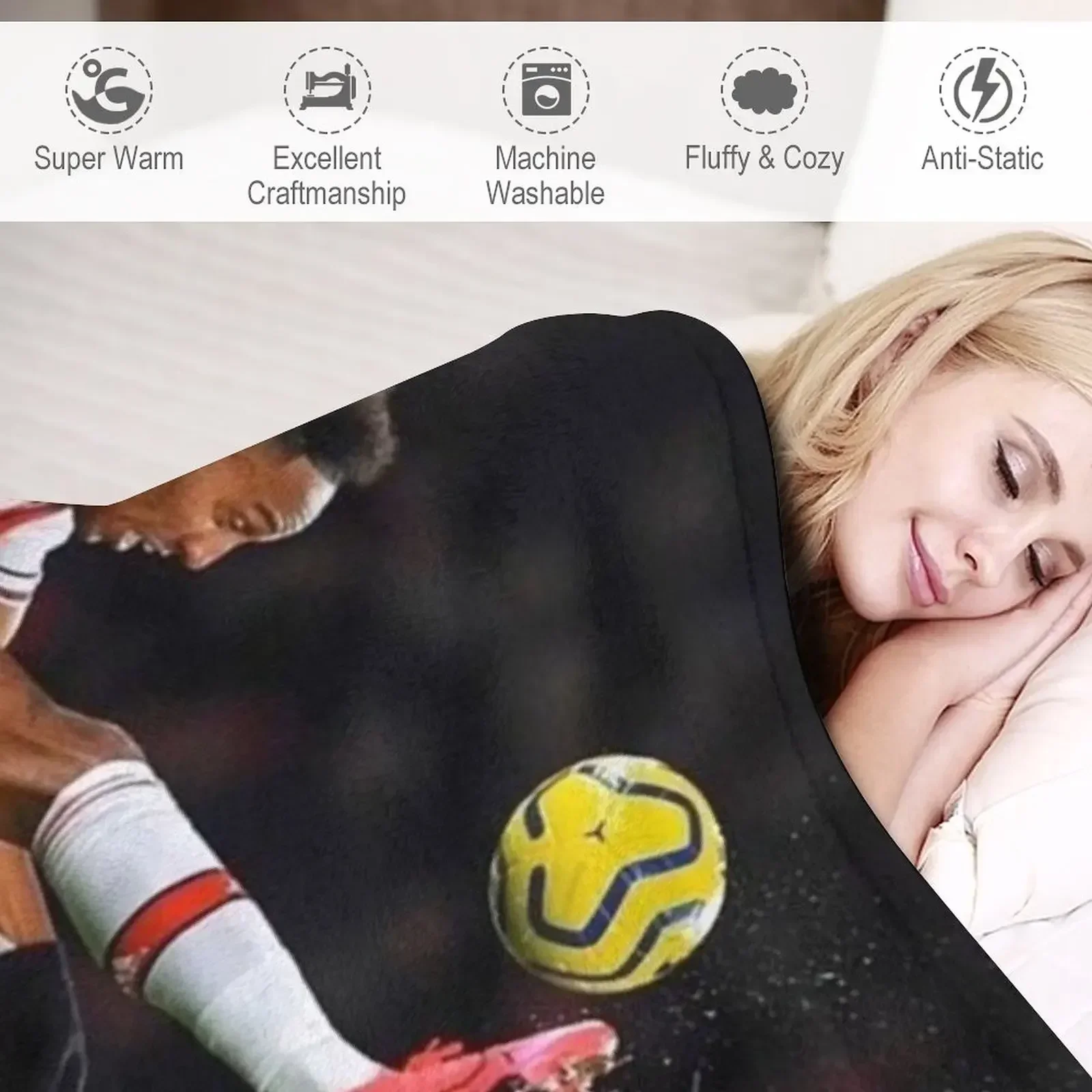 Новое одеяло Pierre-Emerick Aubameyang мягкое большое летнее постельное белье мягкие