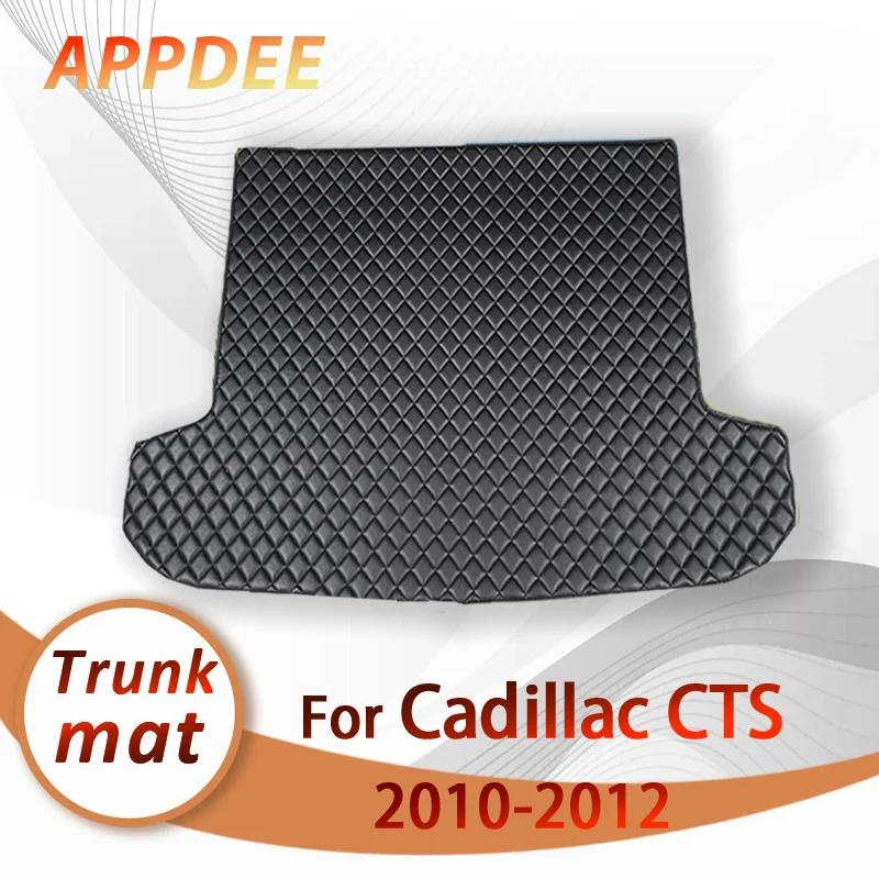 

APPDEE Car trunk mat for Cadillac CTS sedan（Four doors）2010 2011 2012 cargo liner carpet interior accessories cover