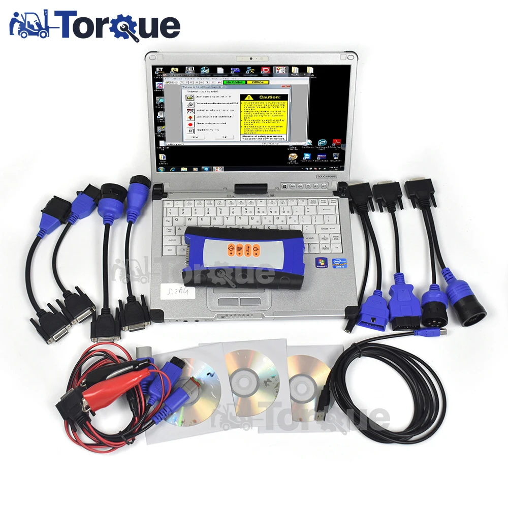 

FOR Heavy Duty Truck Diagnosis For 2 USB Data Link 125032 Universal Truck Diagnostic Tool with THOUGHBOOK-CF C2 laptop