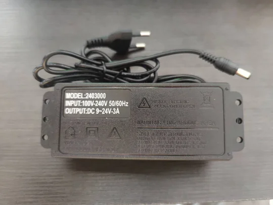 

1 PC Power Supply 110-240V Input Durable Adjustable Portative Digital Display Power Supply for Home Office