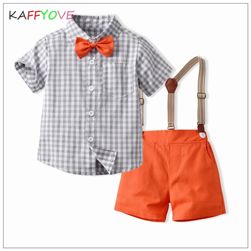 

Baby Boys 2023 Summer Clothes Set Fashion 100% Cotton New Delieved Gentlemen Child Boys Clothing T-Shirt Wedding Birthday Suit