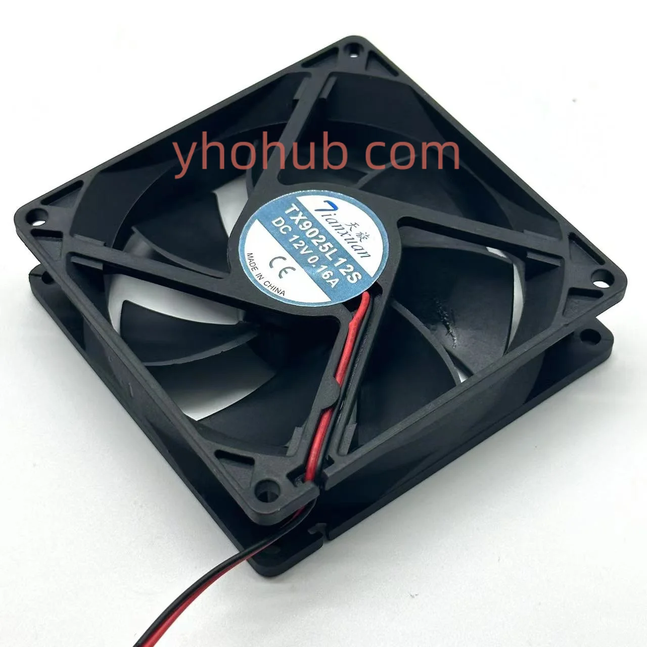 2-проводной Вентилятор охлаждения сервера Tianxuan TX9025L12S DC 12 В 0.16A 90x90x25 мм