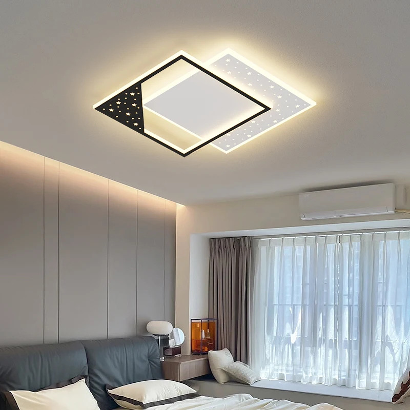 

JJC Intelligent Stepless Dimming Living Room LED Chandelier Modern Style LED Chandelier Suitable For Living Room Bedroom
