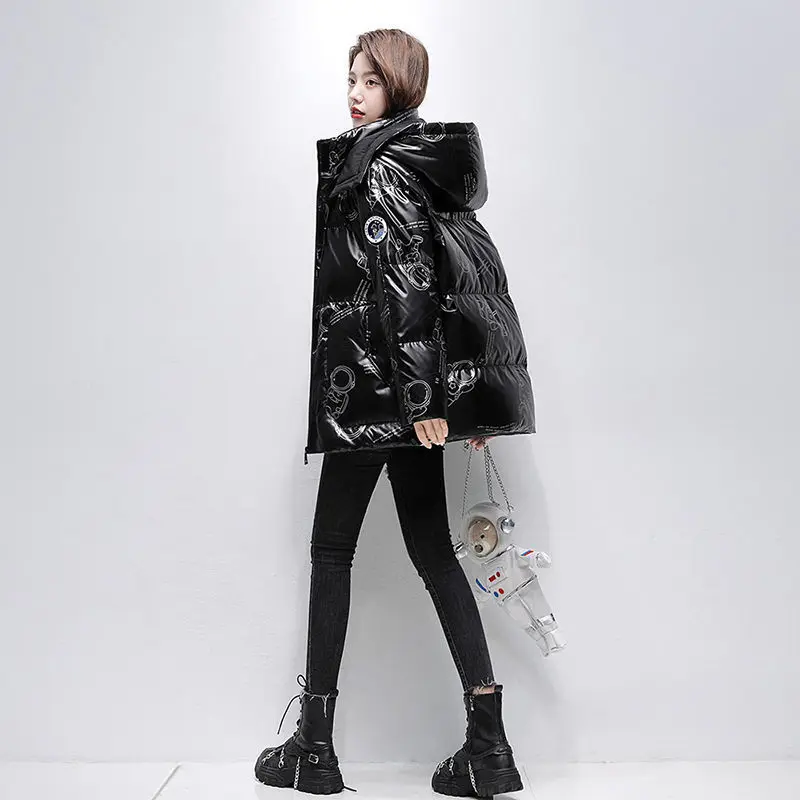 Winter Women's Cold Coat Parkas Astronaut Hooded Long Padded Jacket Super Hot Coats Jackets Snow Outercoat Cheap Wholesale