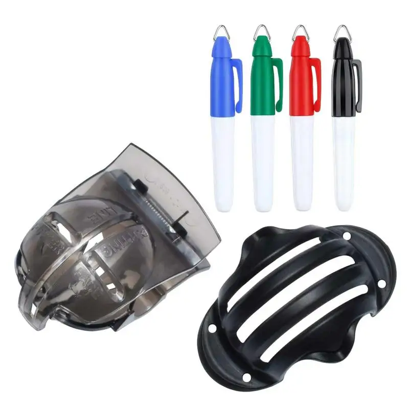 

Golf Marker Alignment 6Pcs/Set Golf Ball Line Marker Tool Golf Ball Markers Golf Ball Alignment Marking Tool Golf Ball Marker