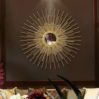 decorative wall mirrors house decoration round wall mirror luxury living room wall decoration home decoration accessories