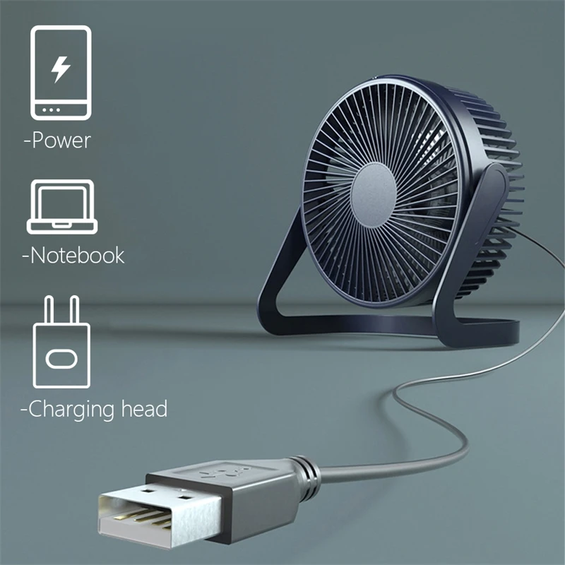 

Портативный Настольный охлаждающий вентилятор постоянного тока 5 в с USB для ПК/ноутбука, Супер Бесшумный тихий коридор, периферийные устрой...