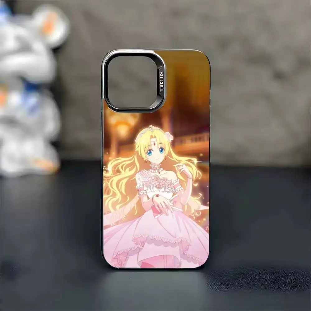 Фото Чехол для телефона Manhwa W-Who Made Me a P-Princess для iPhone 17 16 15 14 13 12 11 Pro Max Plus, матовый, серебристый, цвета конфет. №4