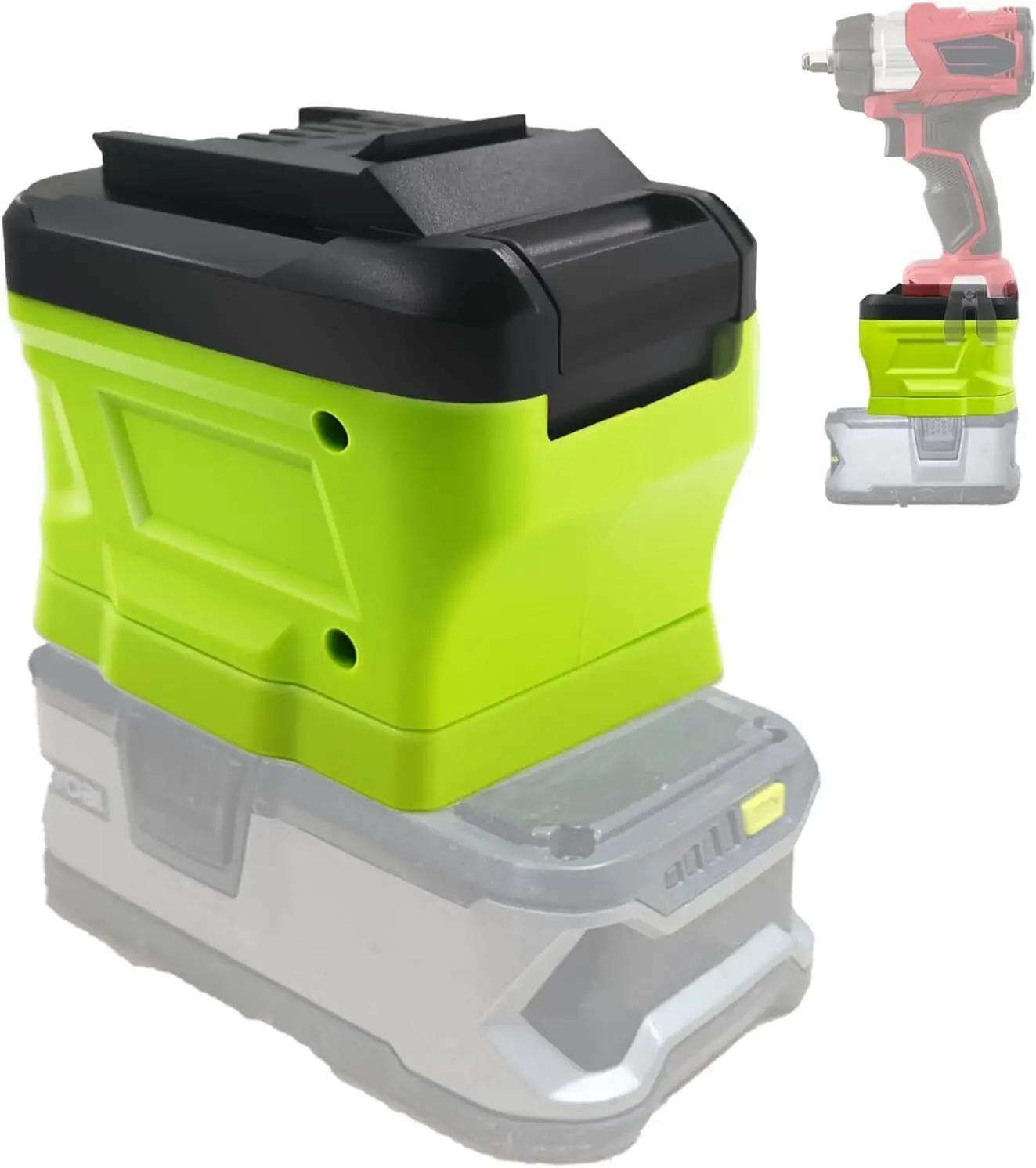 Фото Адаптер аккумулятора для преобразователя литий-ионного аккумулятора Ryobi 18 В для аккумуляторных электроинструментов Einhell 18 В, дрели RYB18EIN №1