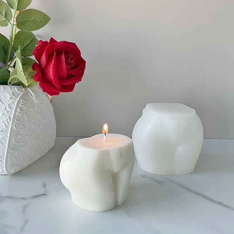 

Big Butt Silicone Candle Mold Artistic Human Body Resin Epoxy Molds Candle Mould For Candle Making Home Decoration Accessories